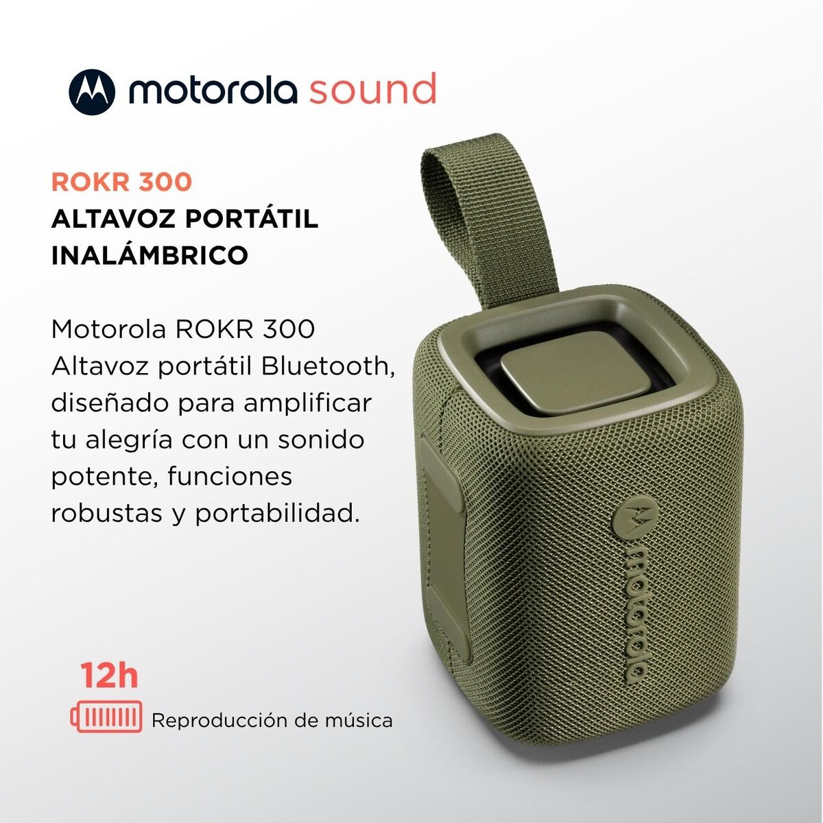Difuzor Bluetooth Portabil Motorola ROKR 300 7 W Verde