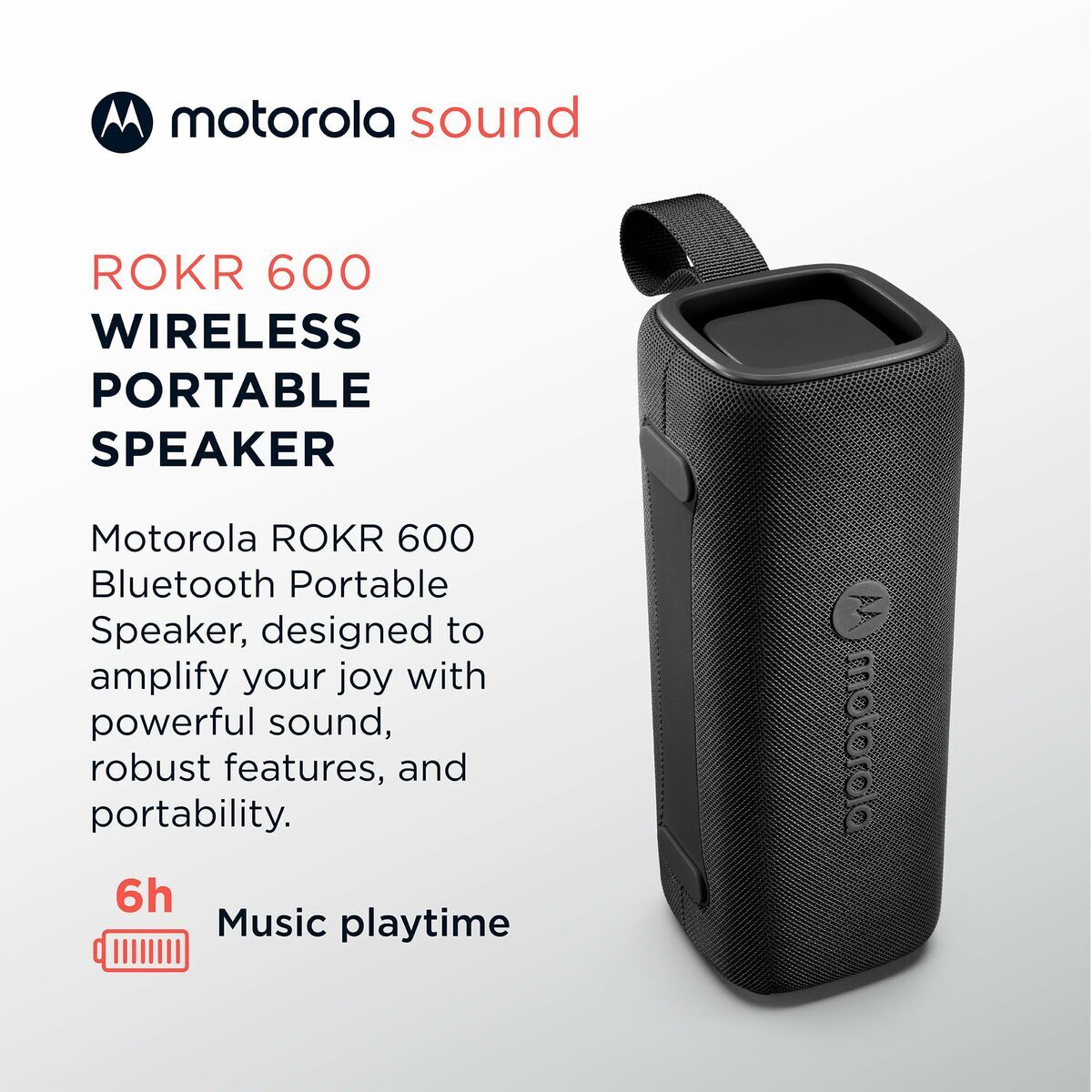 Difuzor Bluetooth Portabil Motorola ROKR 600 30 W Negru