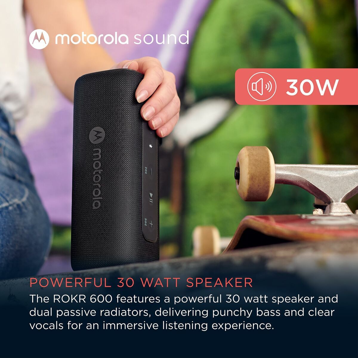 Difuzor Bluetooth Portabil Motorola ROKR 600 30 W Negru