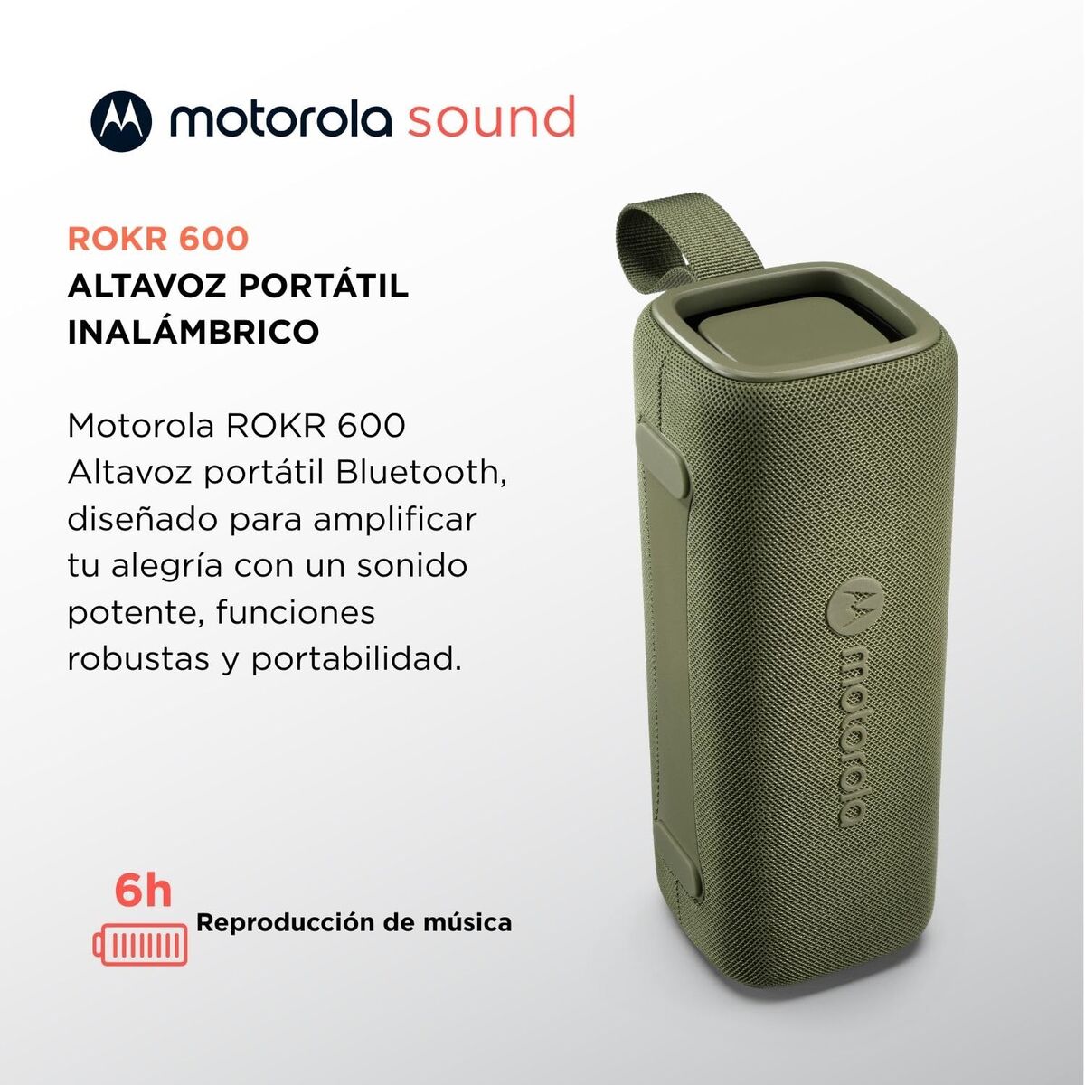 Difuzor Bluetooth Portabil Motorola ROKR 600 30 W Verde