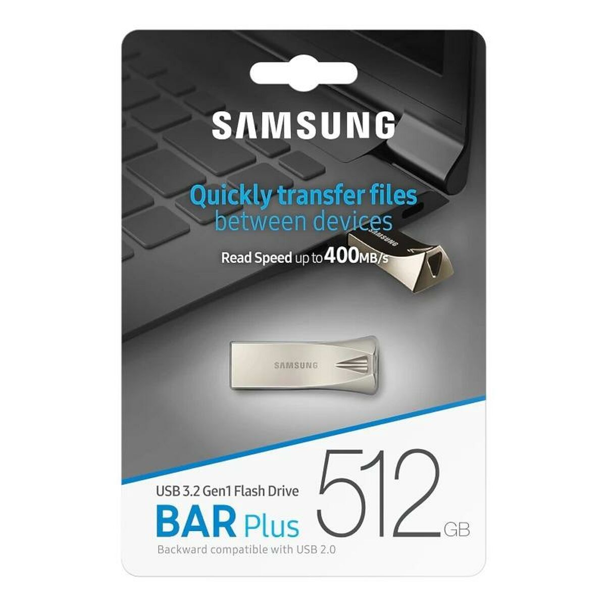 Memorie USB Samsung MUF-512BE3/APC Șampanie Argintiu 512 GB
