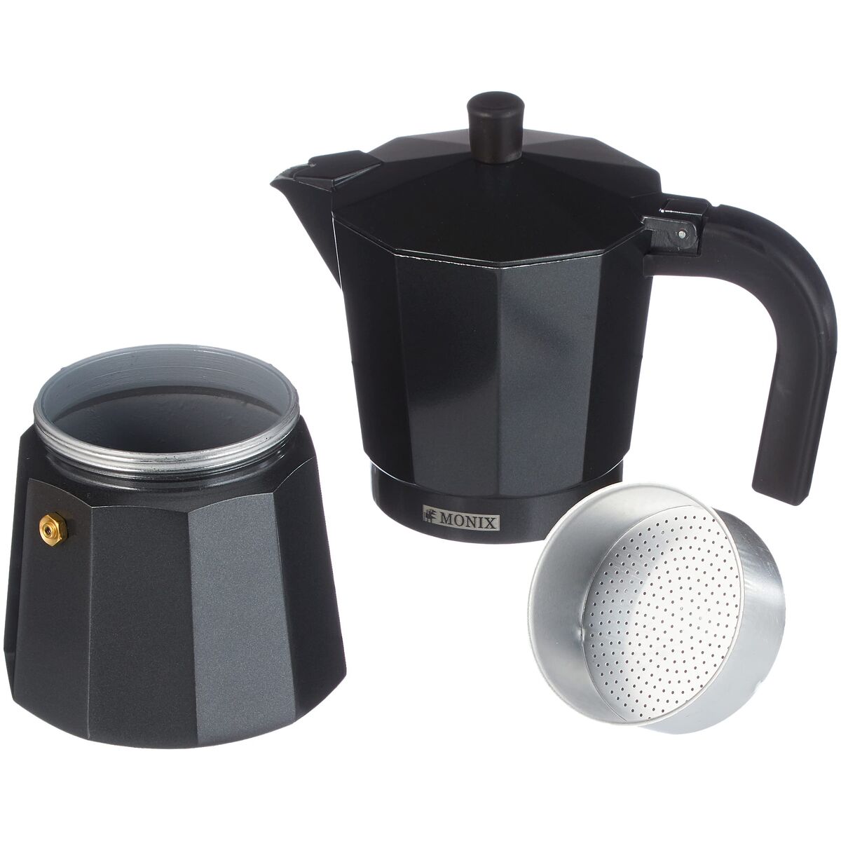 Cafetieră Italiană Monix Braisogona_M640009 Negru 9 Cești