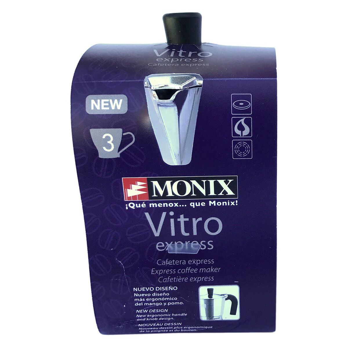 Cafetieră Italiană Monix Braisogona_M620003 Argintiu