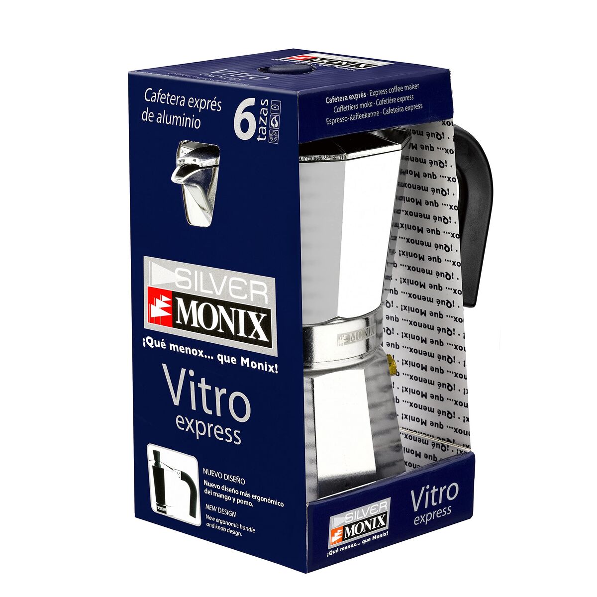 Cafetieră Italiană Monix Braisogona_M620006 Argintiu 6 Cești