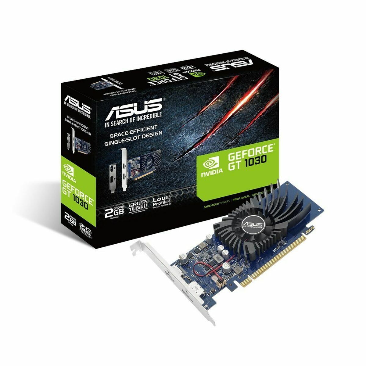 Placă Grafică Asus GT1030-2G-BRK NVIDIA GeForce GT 1030 GDDR5