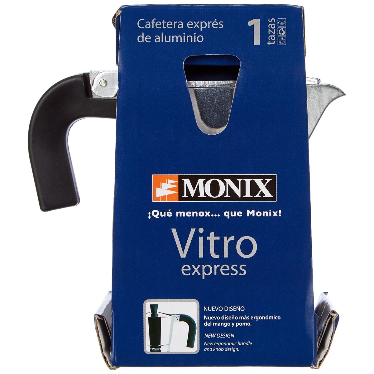 Cafetieră Italiană Monix Braisogona_M620001 Argintiu 1 Ceașcă