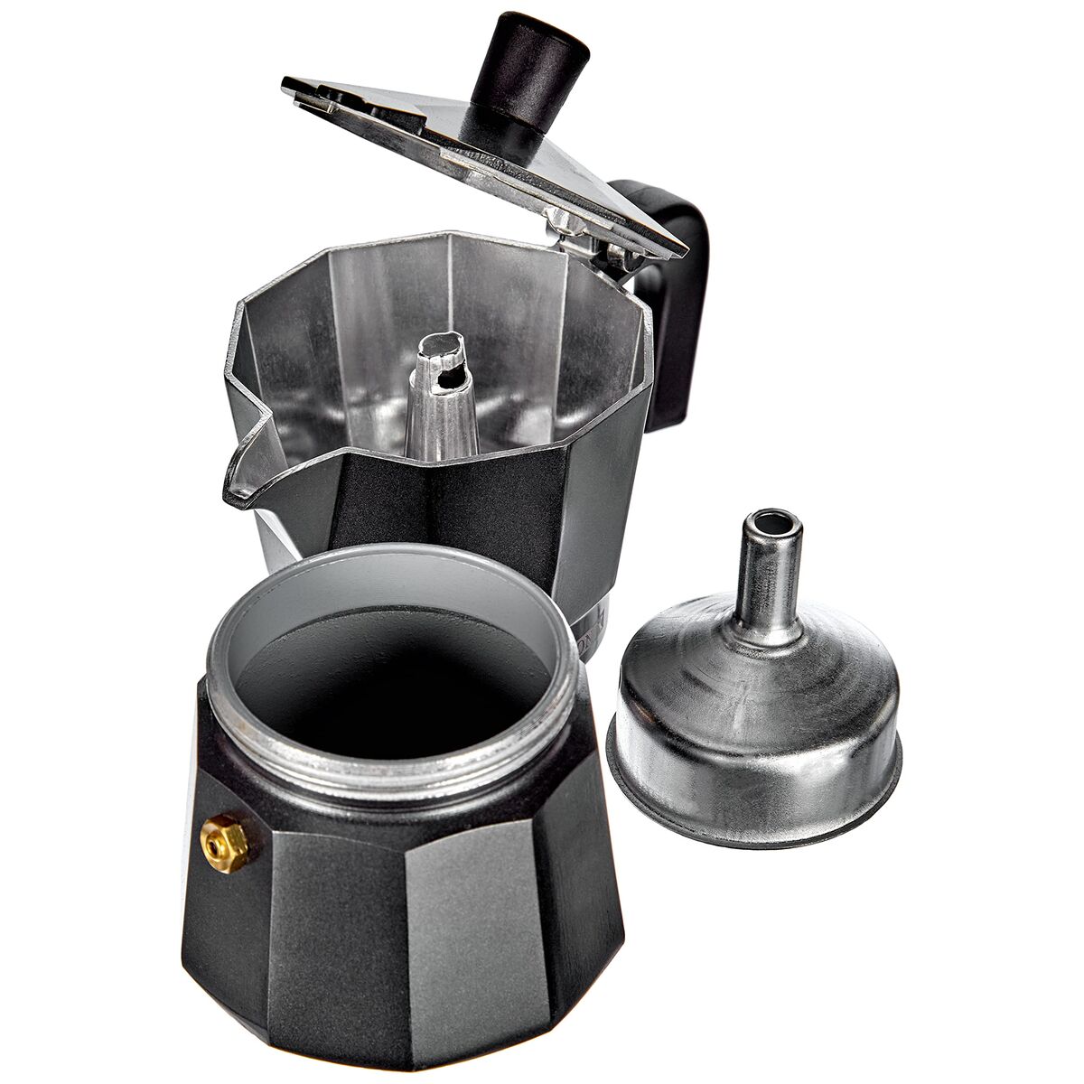 Cafetieră Italiană Monix Braisogona_M640003 Negru