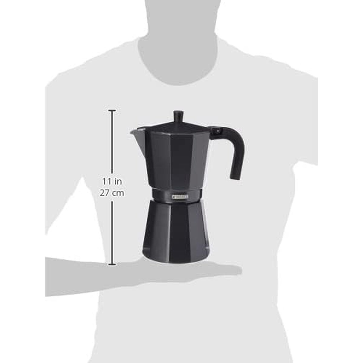 Cafetieră Italiană Monix Braisogona_M640012 Negru 1,5 L