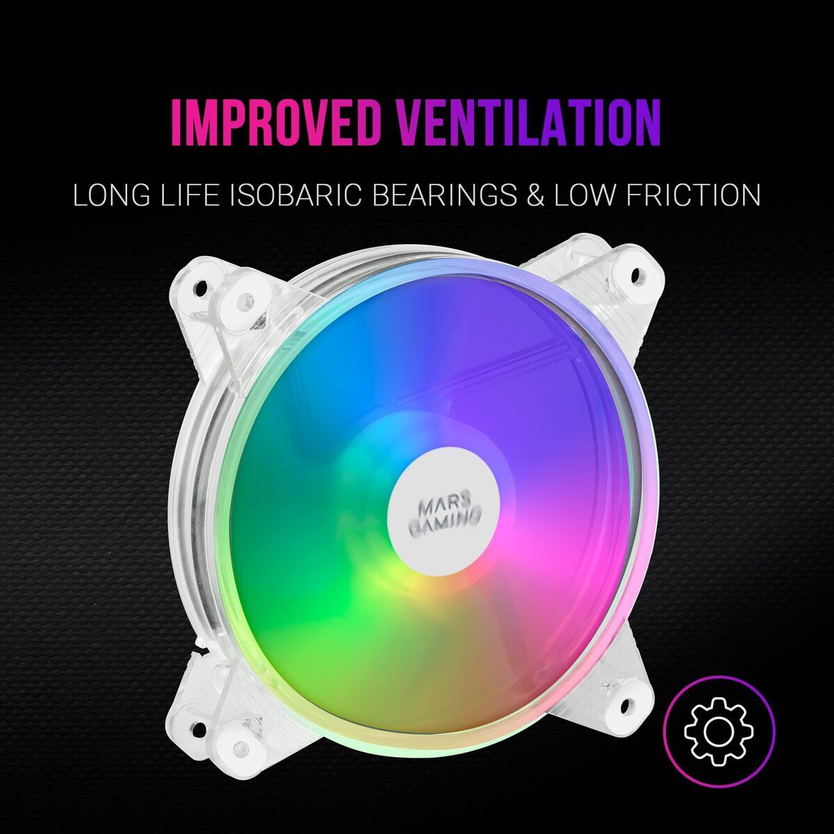 Ventilator pentru laptop Mars Gaming MFD Ø 12 cm (1 Unități)