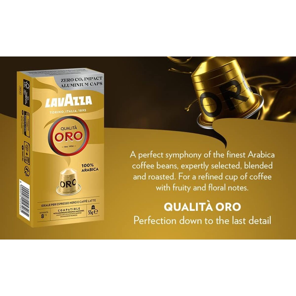 Capsule de cafea Lavazza Qualitá Oro (10 Unități)