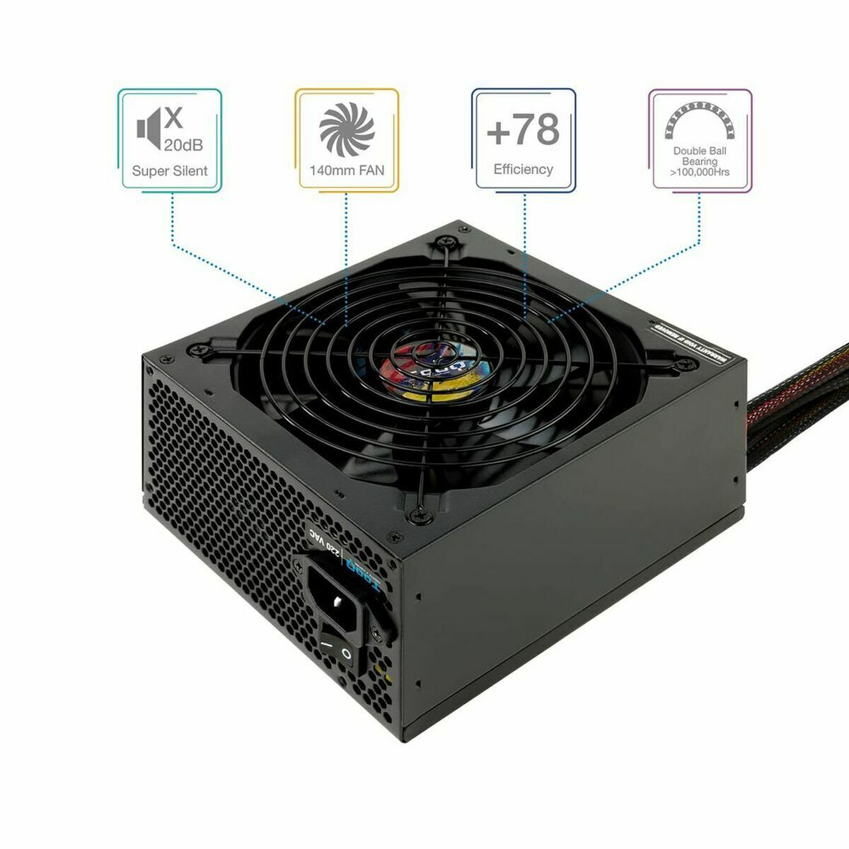 Sursă de Alimentare TooQ TQAPOLO-750SP ATX 750 W CE - RoHS
