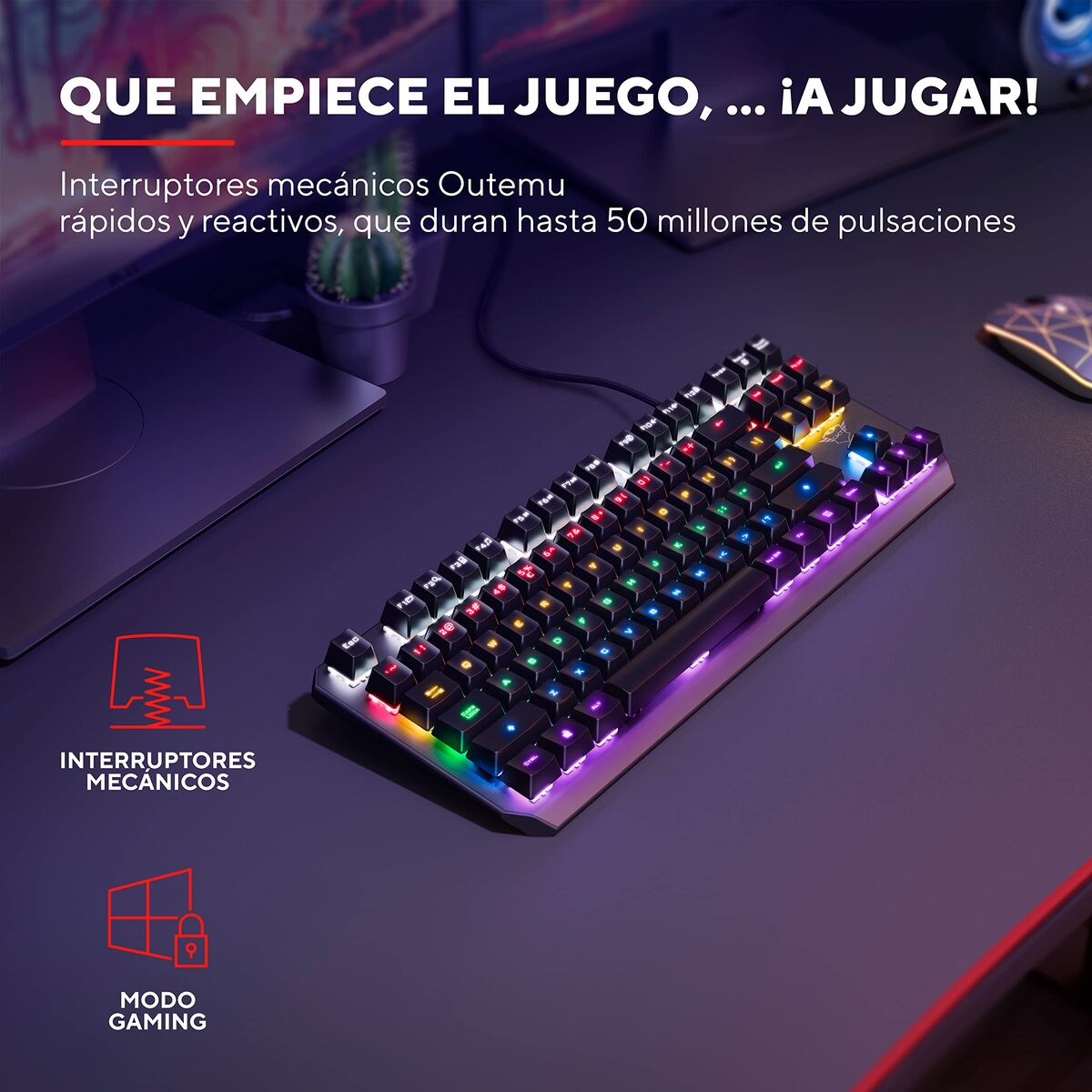 Tastatură Gaming Trust 24407 GXT834 Negru