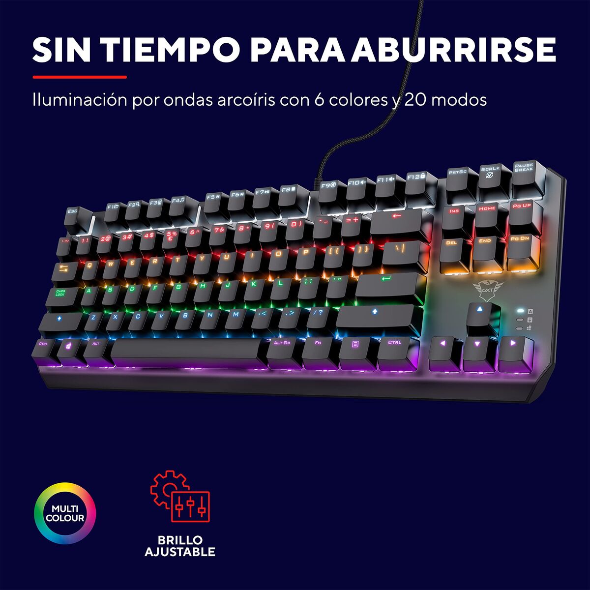 Tastatură Gaming Trust 24407 GXT834 Negru