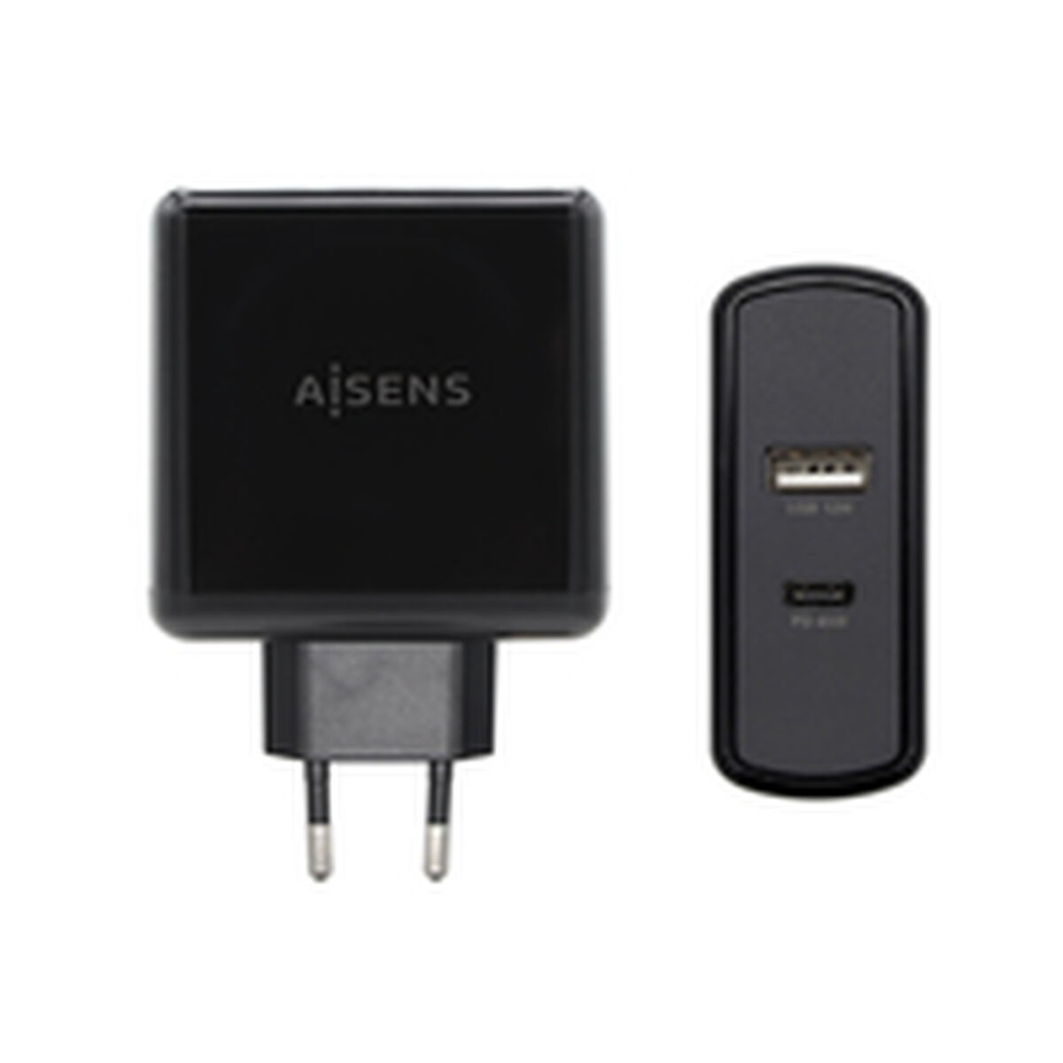 Încărcător USB Perete Aisens ASCH-2PD45A-BK 57 W Negru