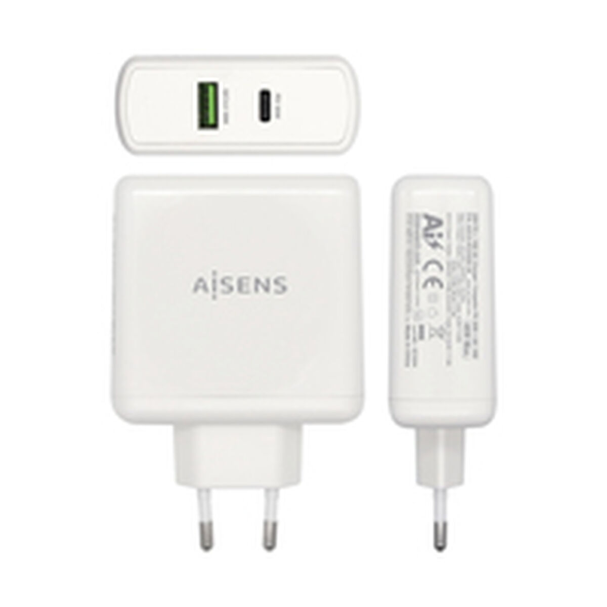 Încărcător USB Perete Aisens ASCH-2PD30QC-W 48 W Alb