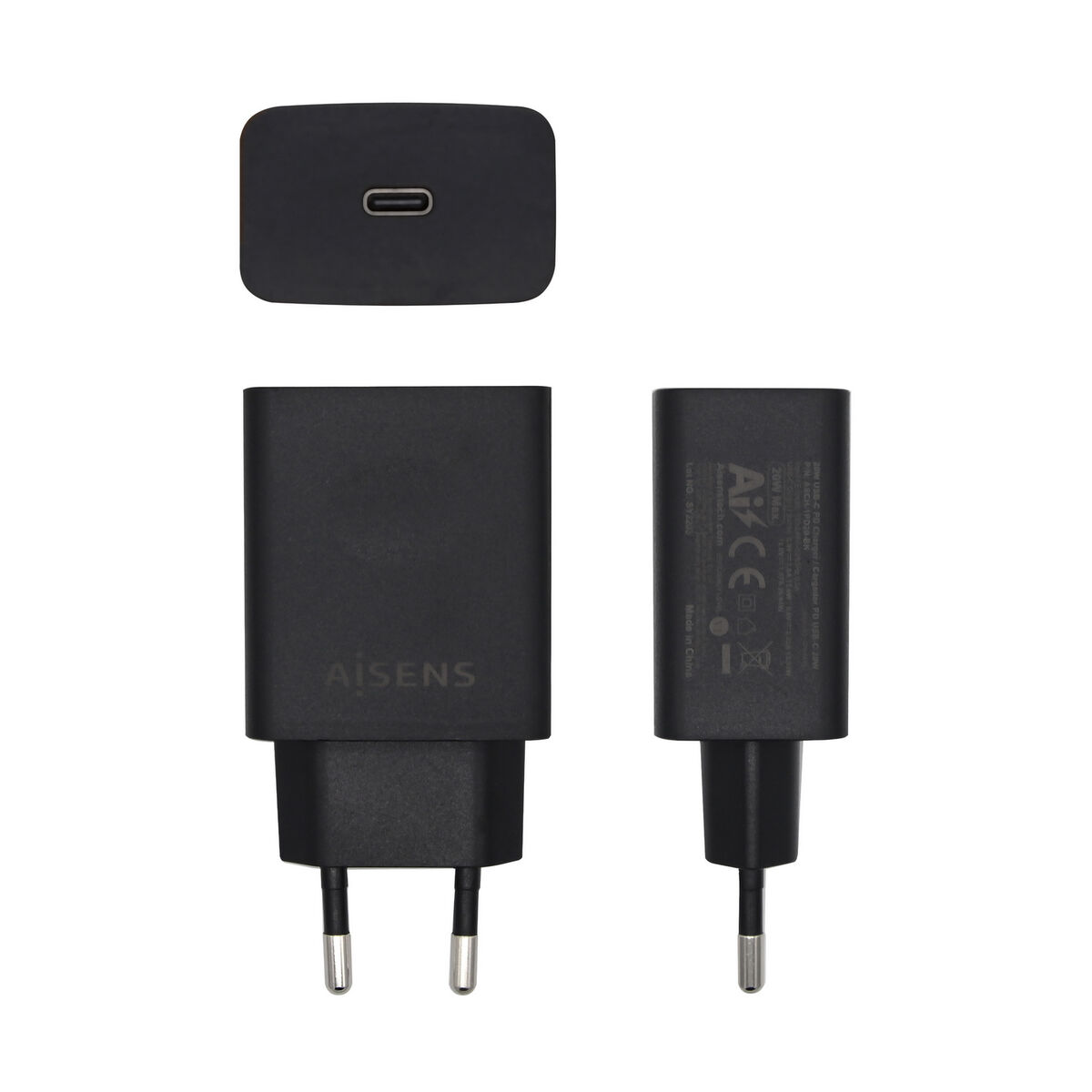 Încărcător Aisens ASCH-1PD20-BK Negru 20 W