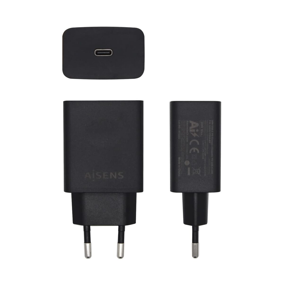 Încărcător Aisens ASCH-1PD20-BK Negru 20 W