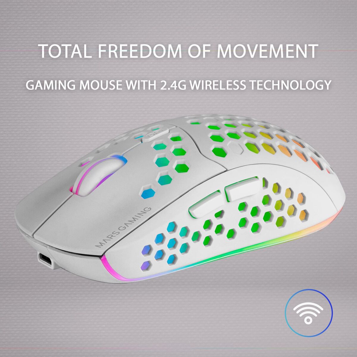 Mouse Mars Gaming MMW3 79G 3200 DPI Alb