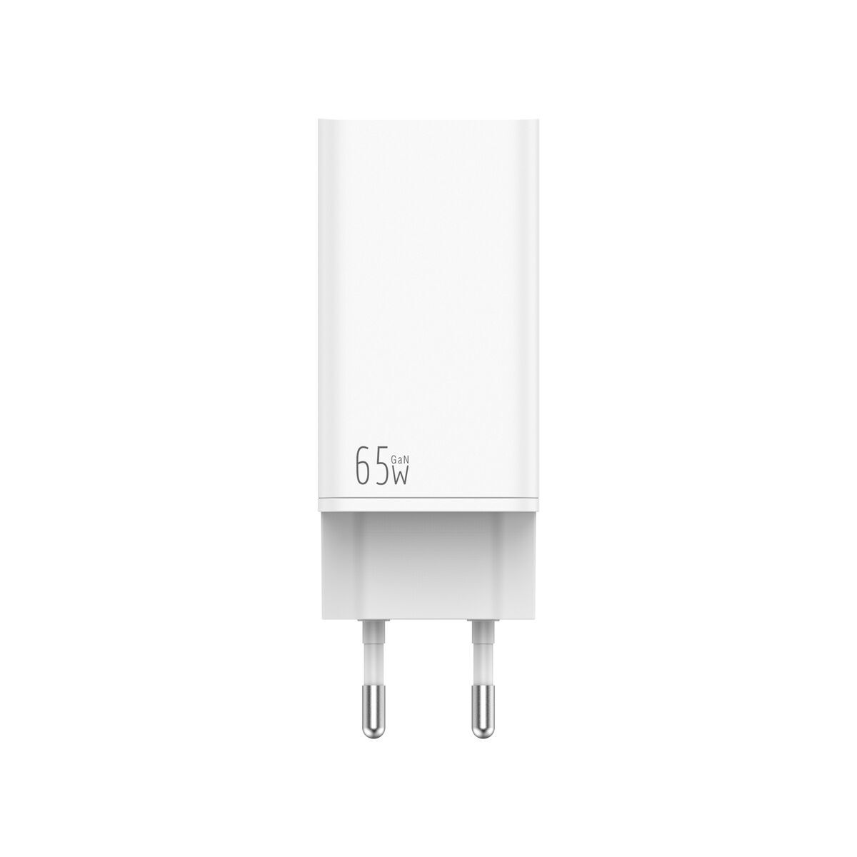 Încărcător de Perete LEOTEC 65W GaN 2 USB-C PD Alb 65 W