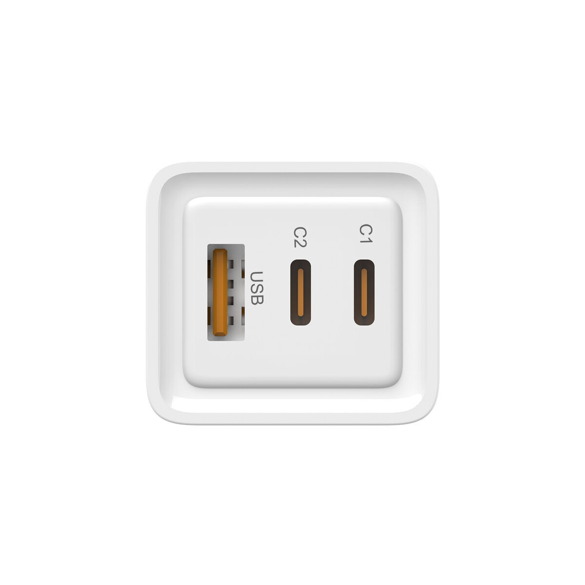 Încărcător de Perete LEOTEC 65W GaN 2 USB-C PD Alb 65 W
