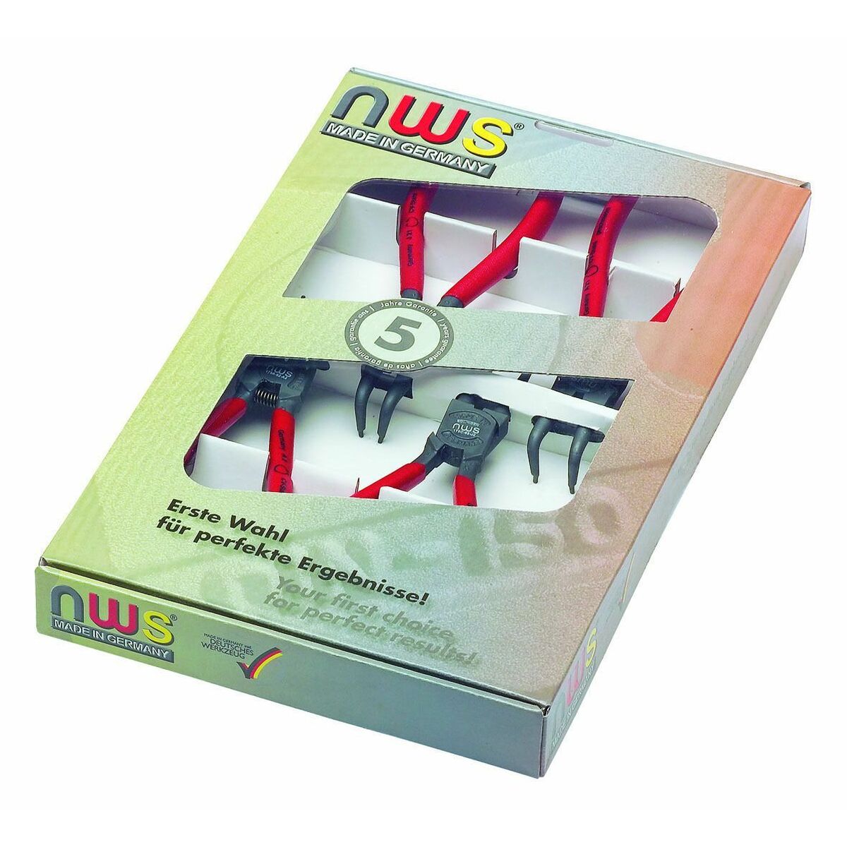 Clește pentru circlip NWS Curbat drept