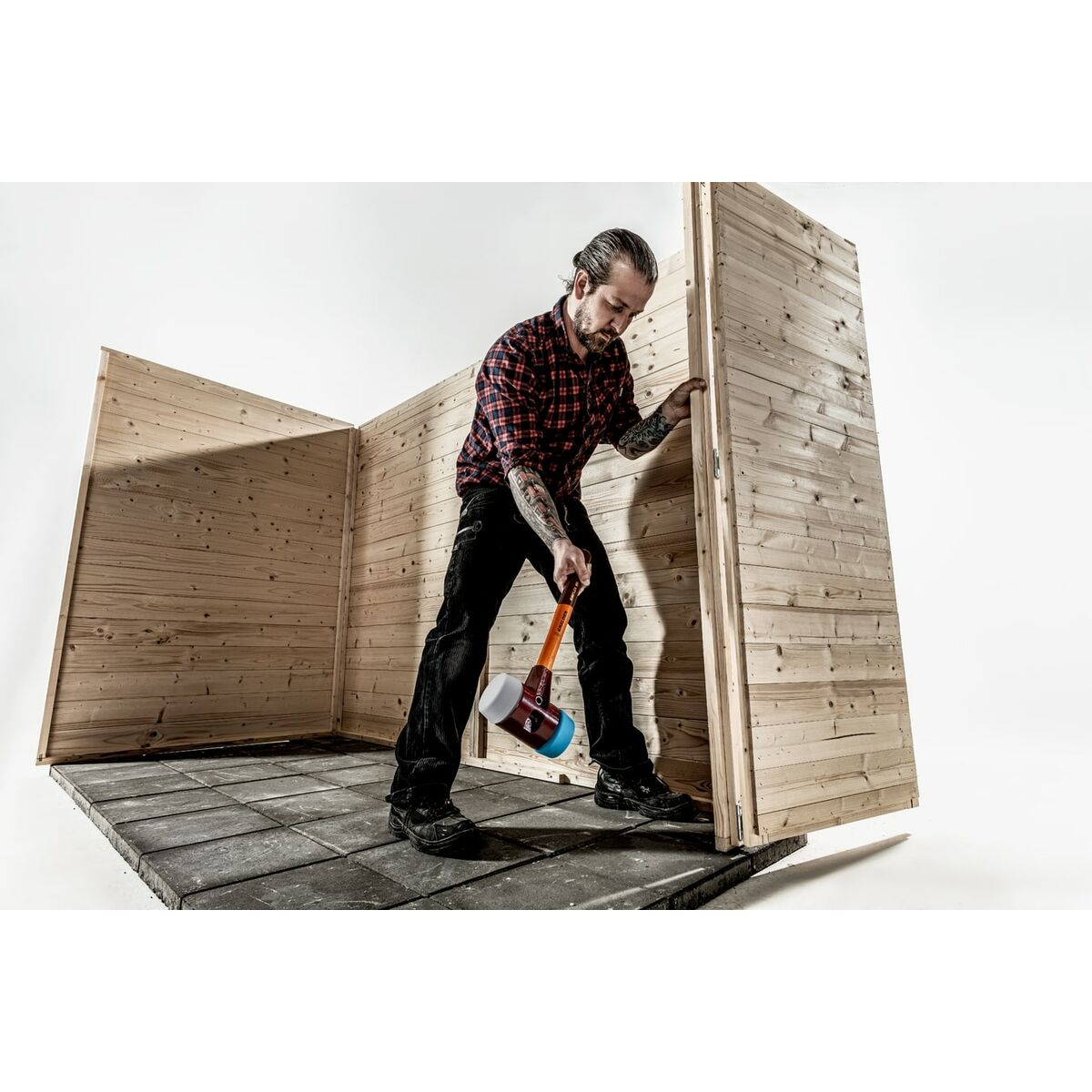 Buzdugan de plastic Halder Simplex Albastru Gri TPE