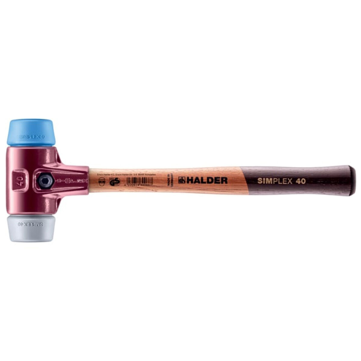 Buzdugan de plastic Halder Simplex Albastru Gri TPE