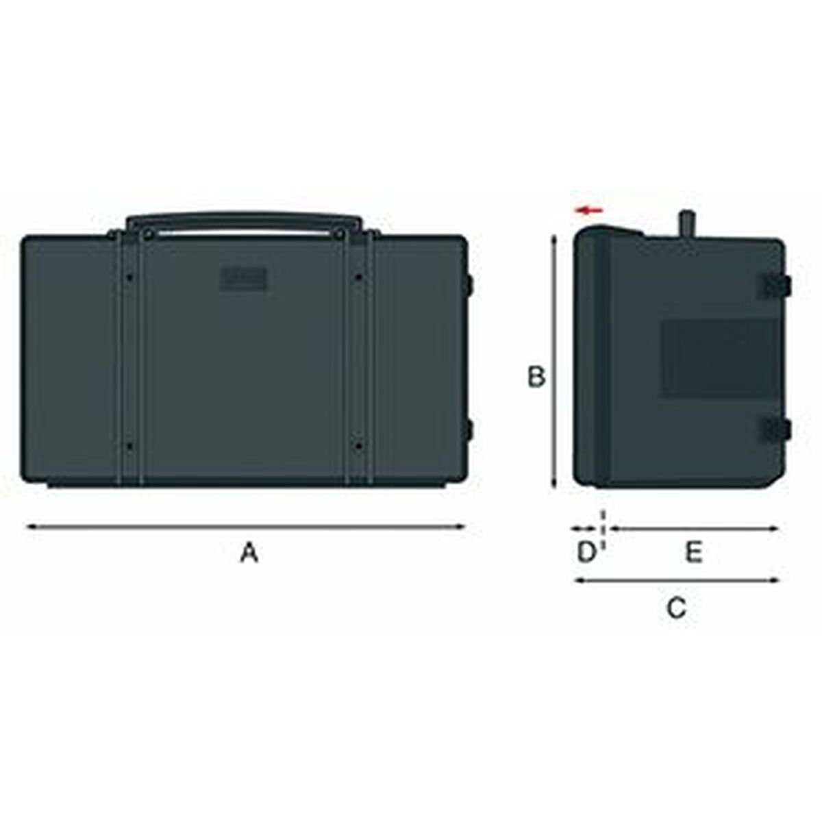 Cutie Tip Diplomat Pentru Scule GT Line polipropilenă