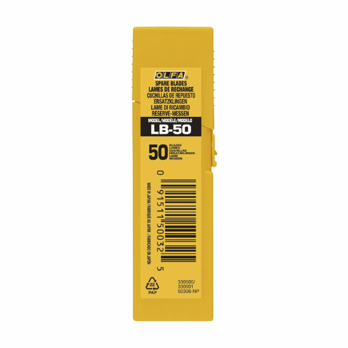 Lamă de tăiere Olfa Divizibil Cutter 18 mm 50 Unități