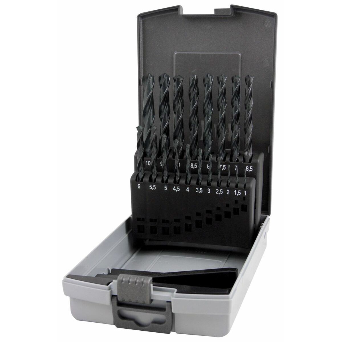 Set de rulouri RUKO Cutie cu Capac DIN 338 Elicoidal/ă 19 Piese