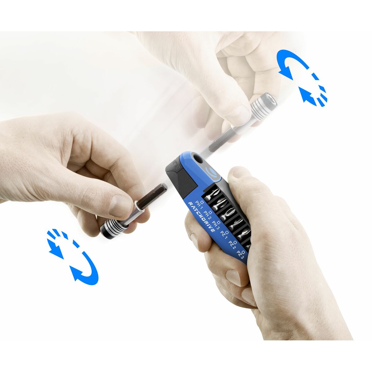 Șurubelniță cu mai multe puncte WITTE Ratchdrive Set biți 7 Piese