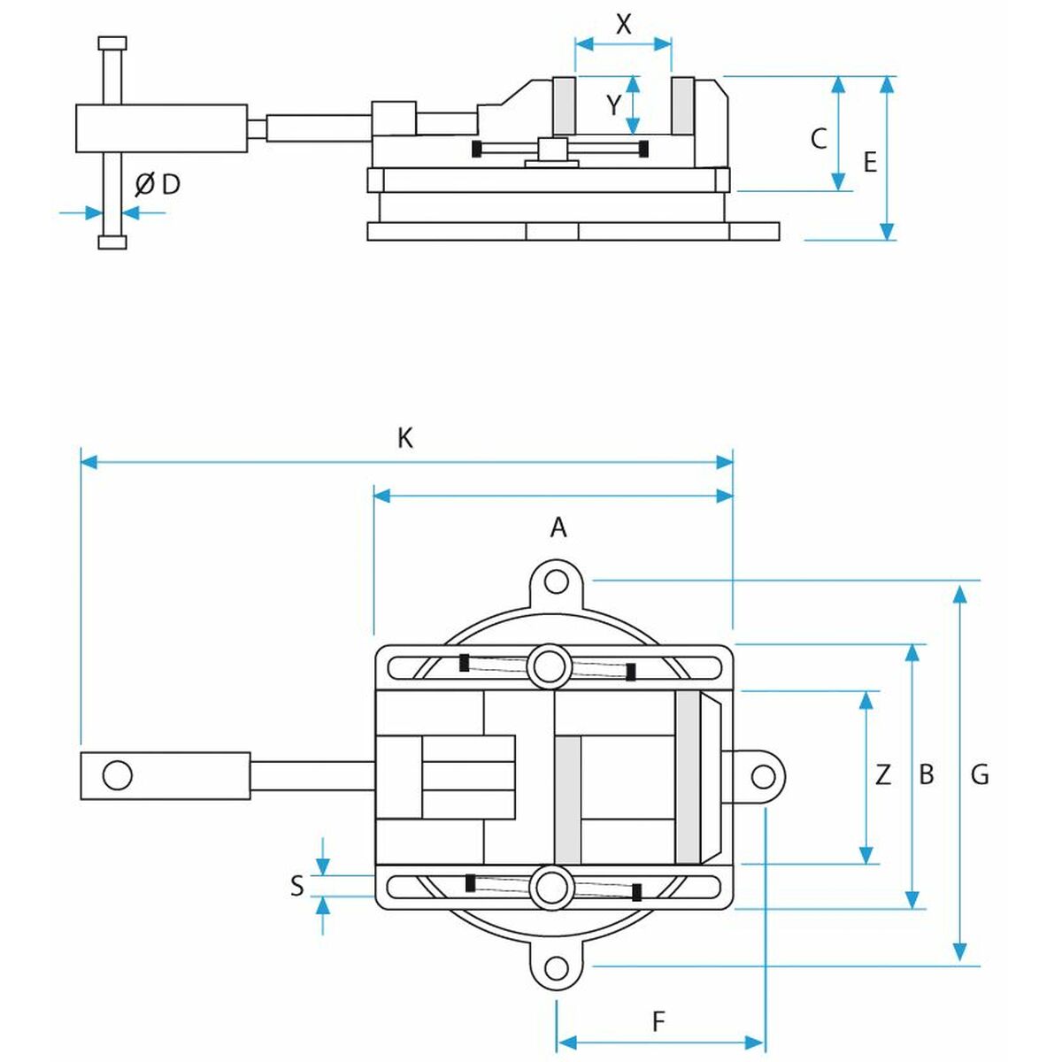 Menghină de banc KANCA Drillo 100 mm