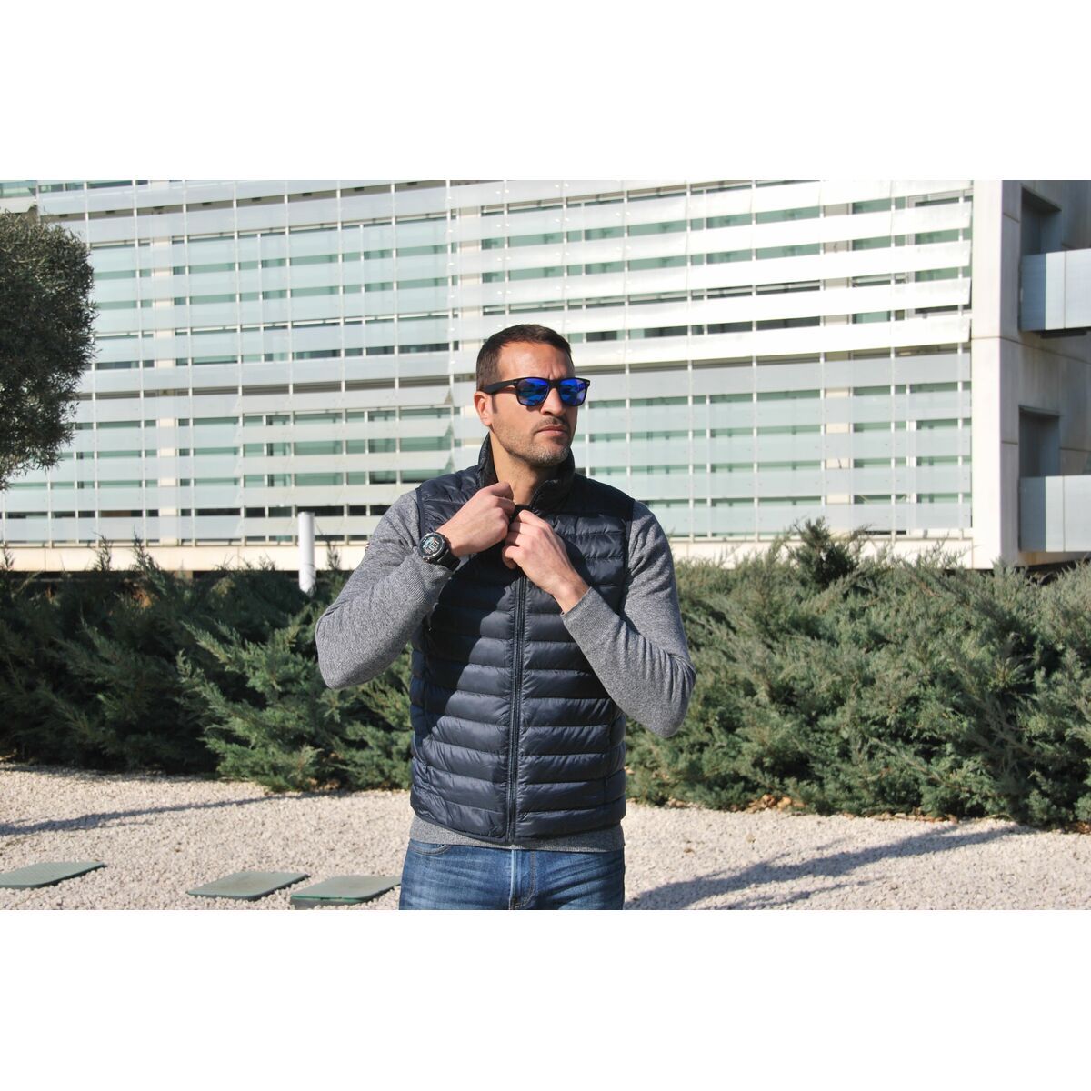 Ochelari de Soare Unisex Eagle WAVE Negru Oglindă