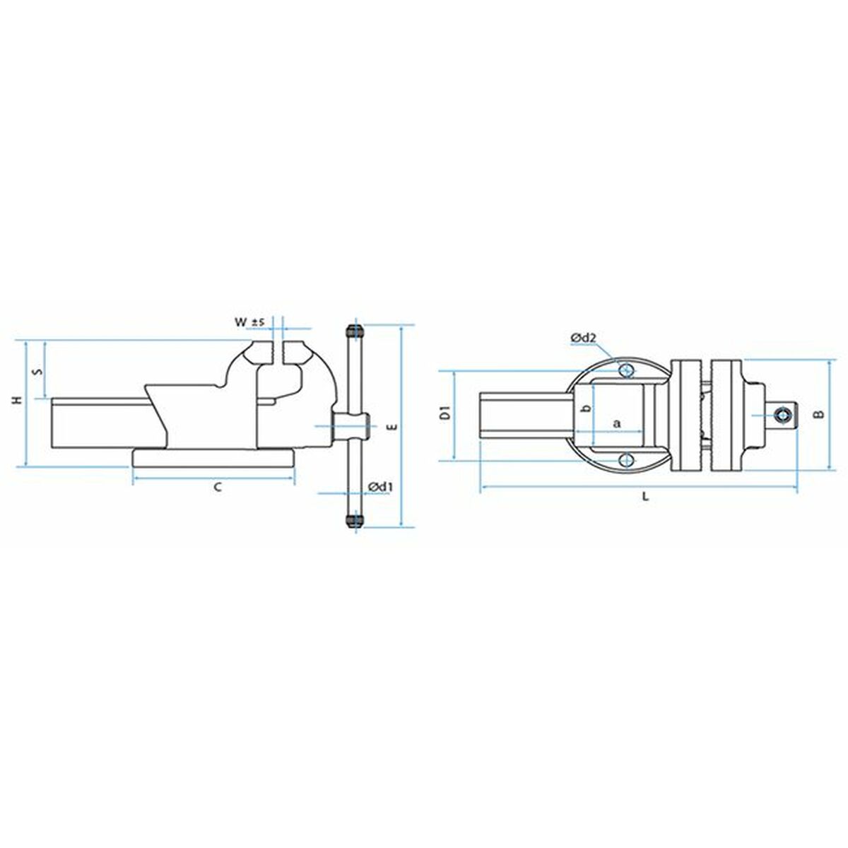 Menghine de banc și de tâmplărie KANCA Castillo Mini 75 mm 18,6 cm