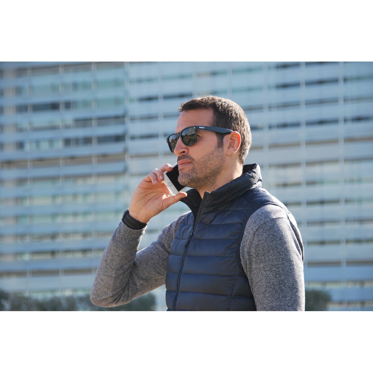 Ochelari de Soare Unisex Eagle WAVE Negru