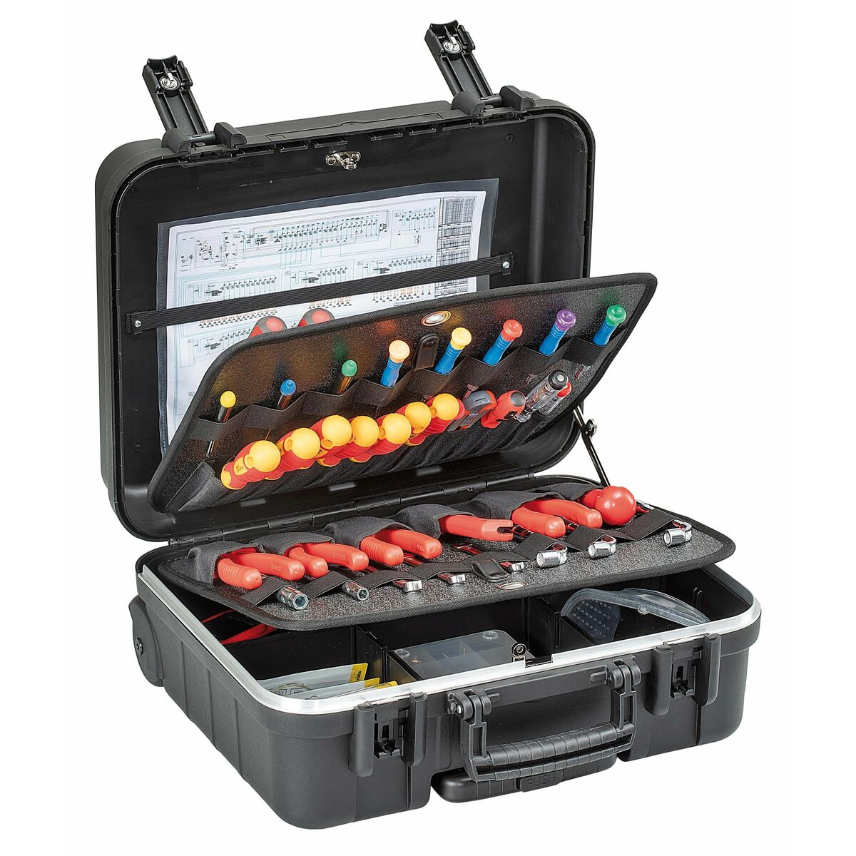 Cutie Tip Diplomat Pentru Scule GT Line Aluminiu polipropilenă