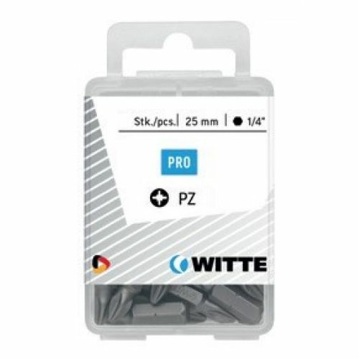 Set biți WITTE Pozidriv PZ1 25 Unități 25 Piese