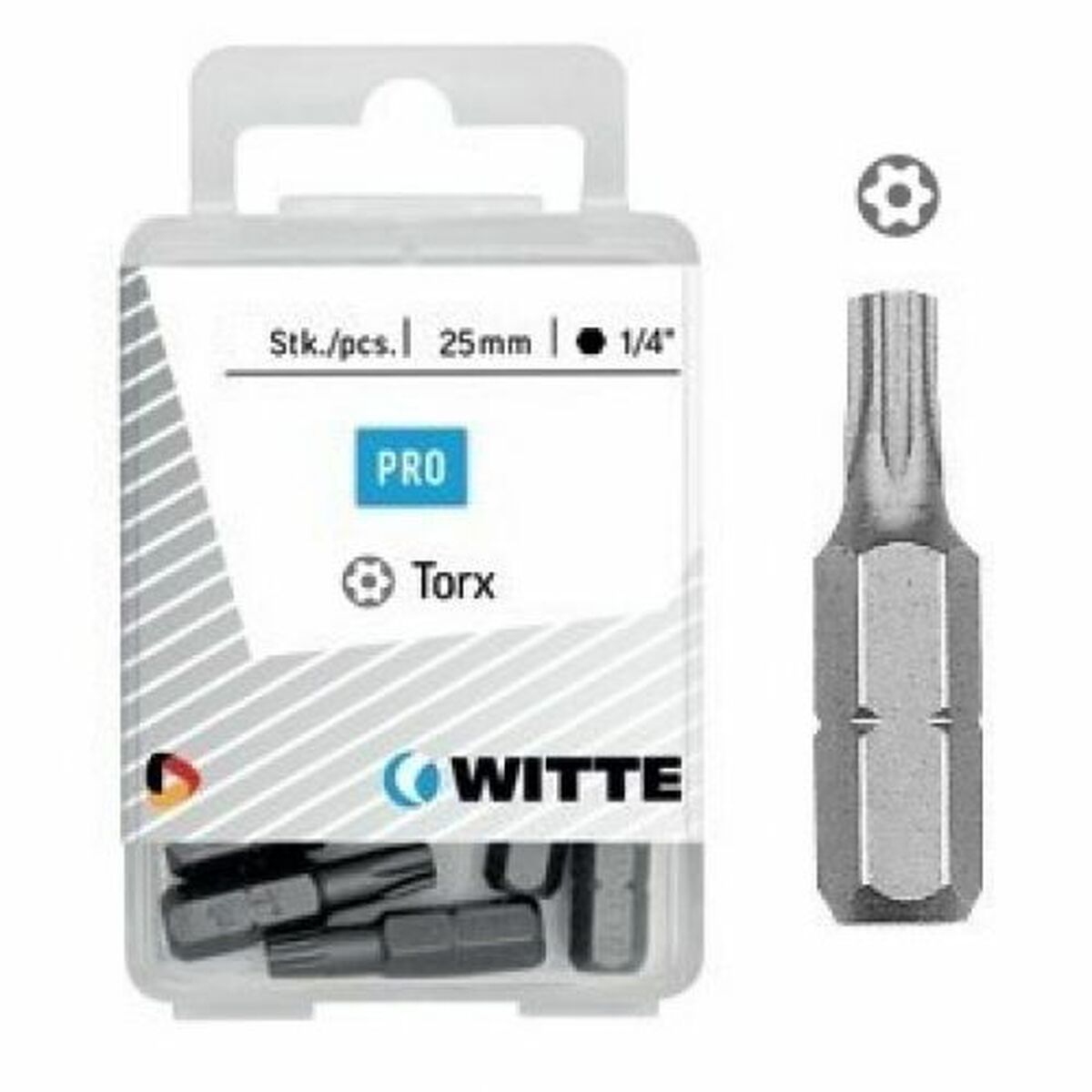 Set biți WITTE Torx TX 25 5 Unități