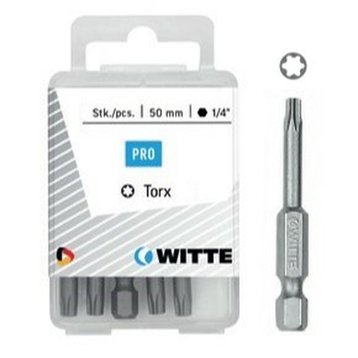 Set biți WITTE Torx TX 25 5 Unități