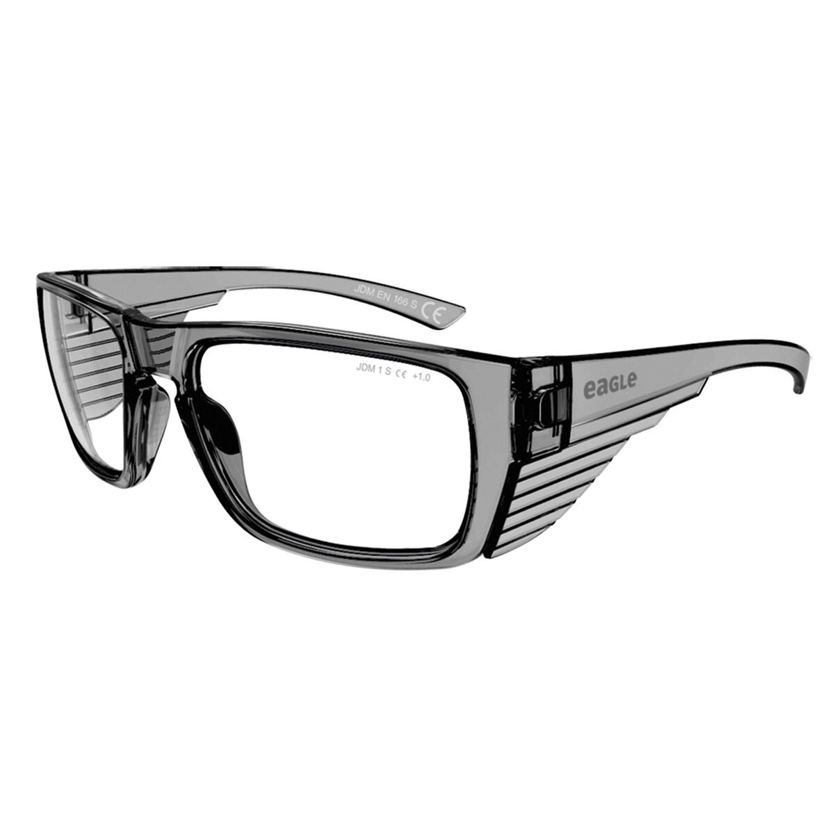 Ochelari de protecţie Eagle Tracer Gri Transparent Plastic + 2