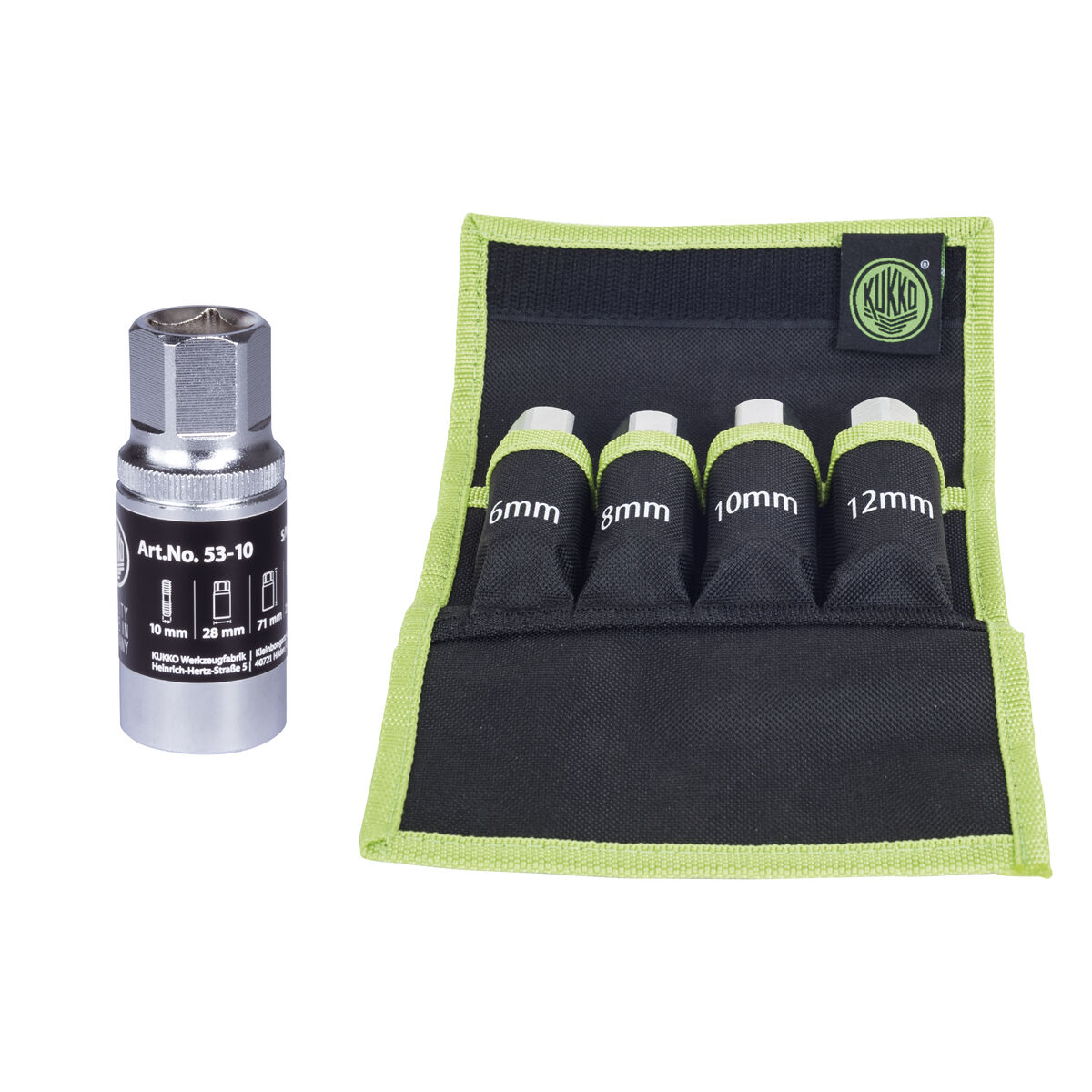 Set extractor KUKKO 10 mm 6 mm 12 mm 8 mm