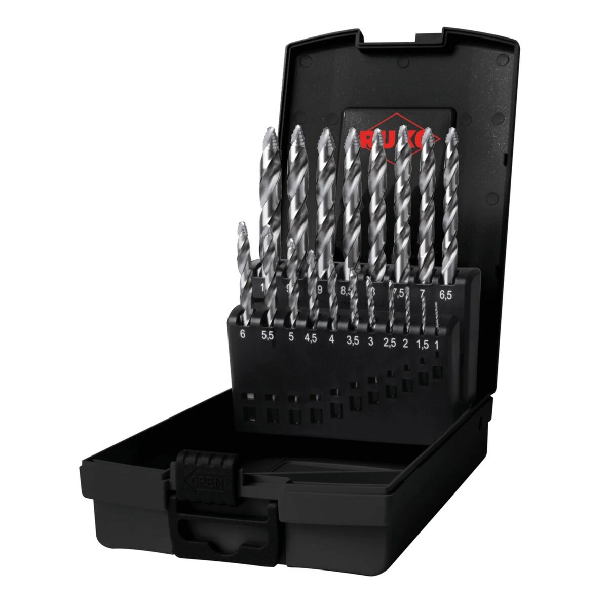 Set de rulouri RUKO Ø 10 mm Ø 1 mm HSS 19 Piese