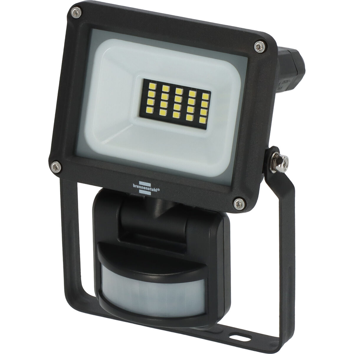 LED spotlight Brennenstuhl JARO D 10 W 1150 Lm Negru Detector de Mișcare (6500 K)
