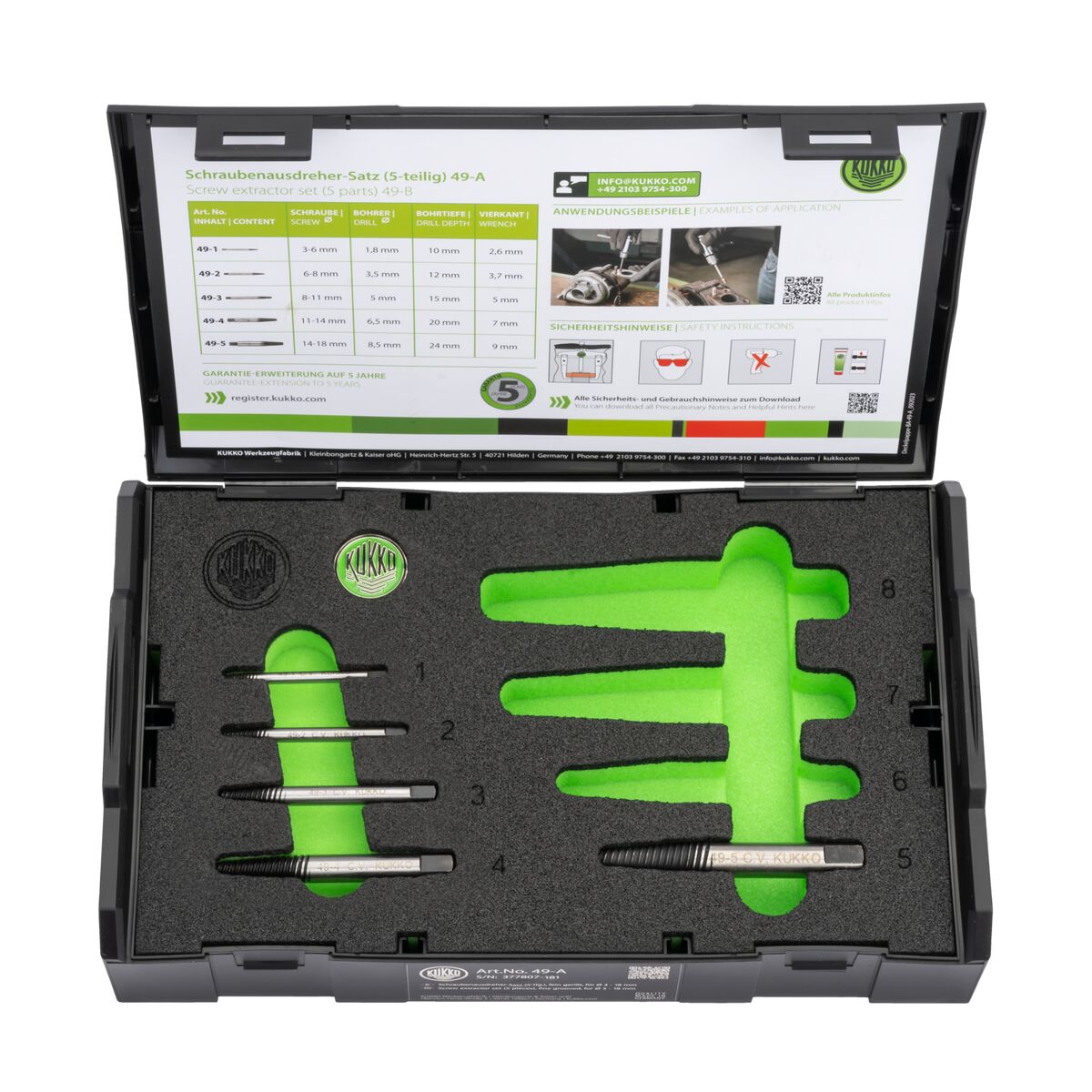 Set extractor KUKKO 3-18 mm