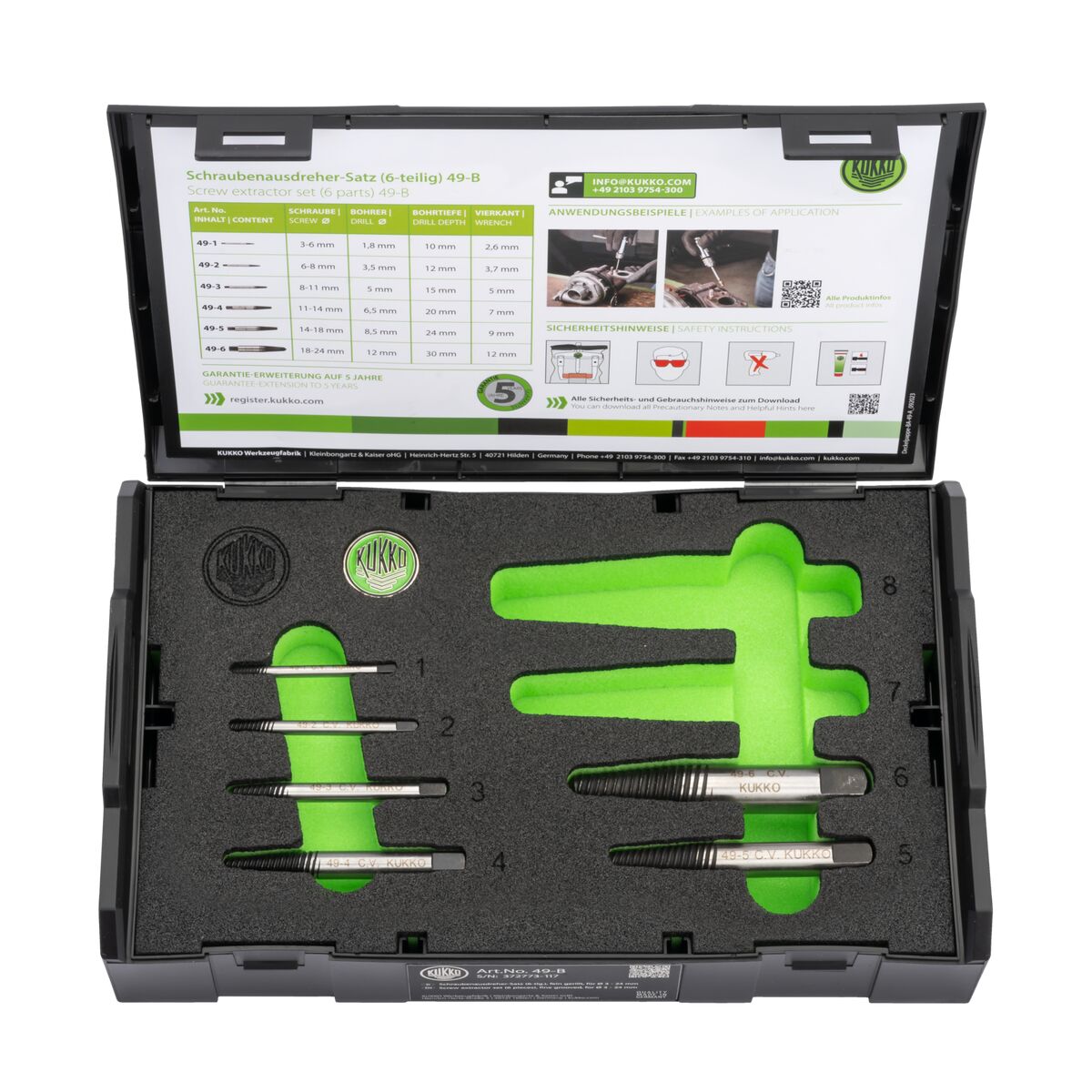 Set extractor KUKKO 3-18 mm