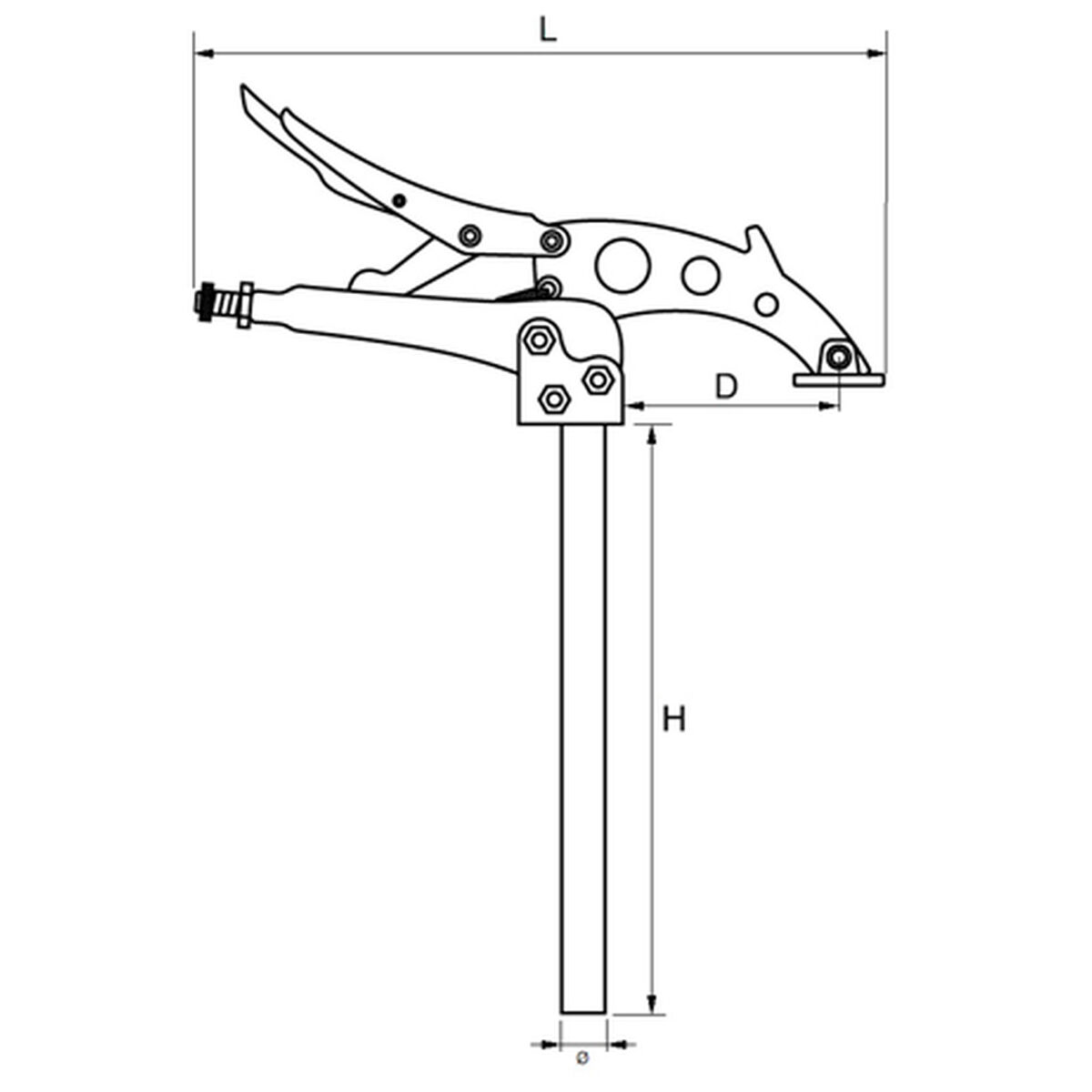 Cheie Sergent Grip-on 24,7 cm