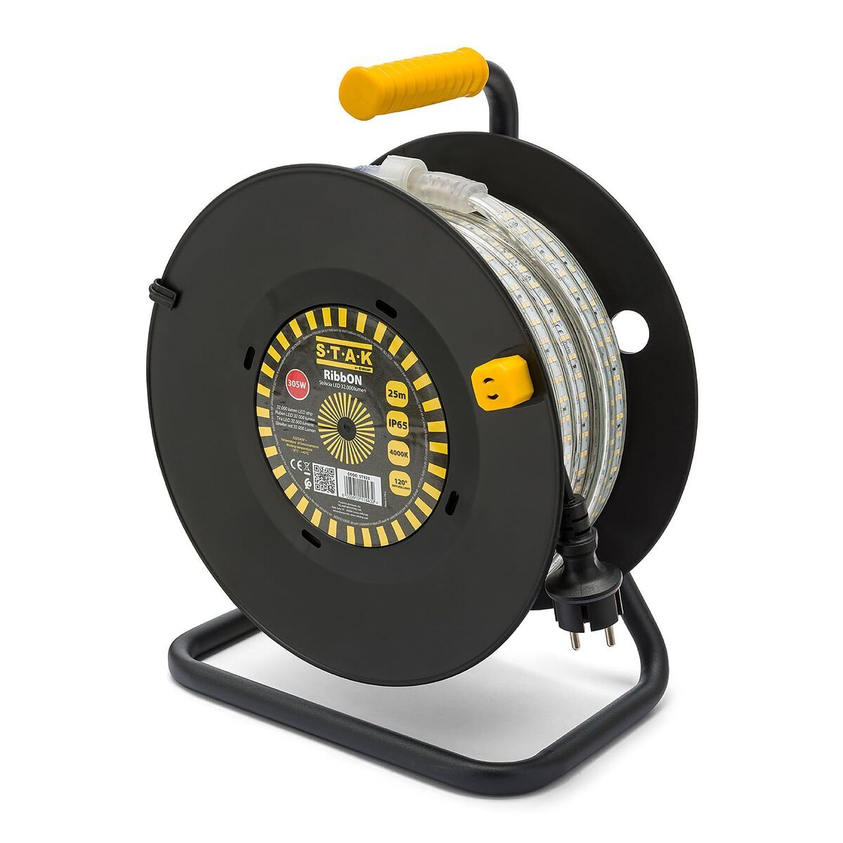 Benzi LED Stak 185 W 15 m Lumină LED 4000 K Negru Transparent