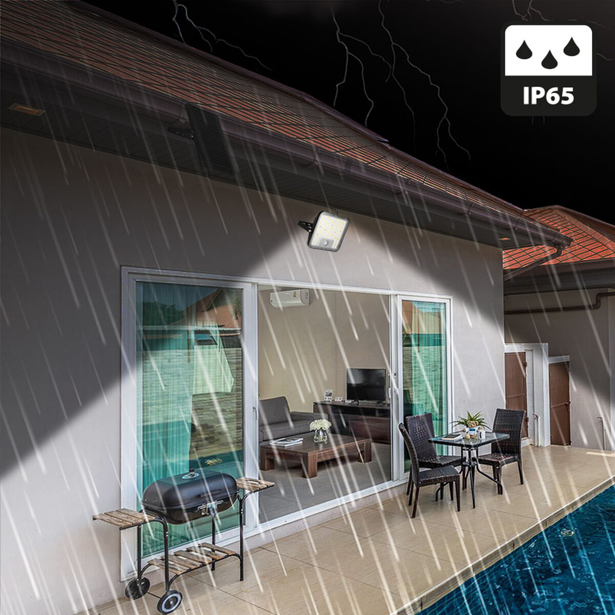 Lampă solară Velamp CUBE 9.600 lm 60 W 3000 K Natural Alb cald