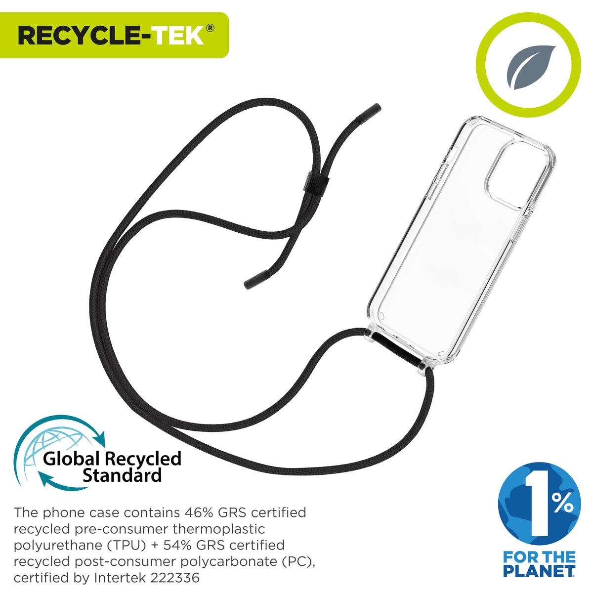 Husă pentru Mobil Muvit for Change iPhone 15 Pro Transparent