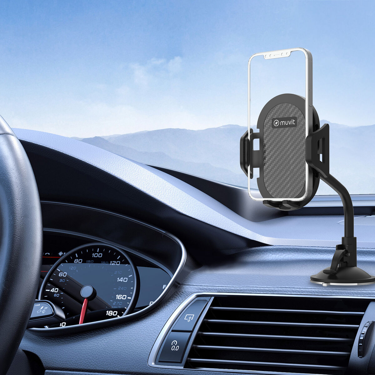 Suport pentru Mașină Muvit Negru 7"
